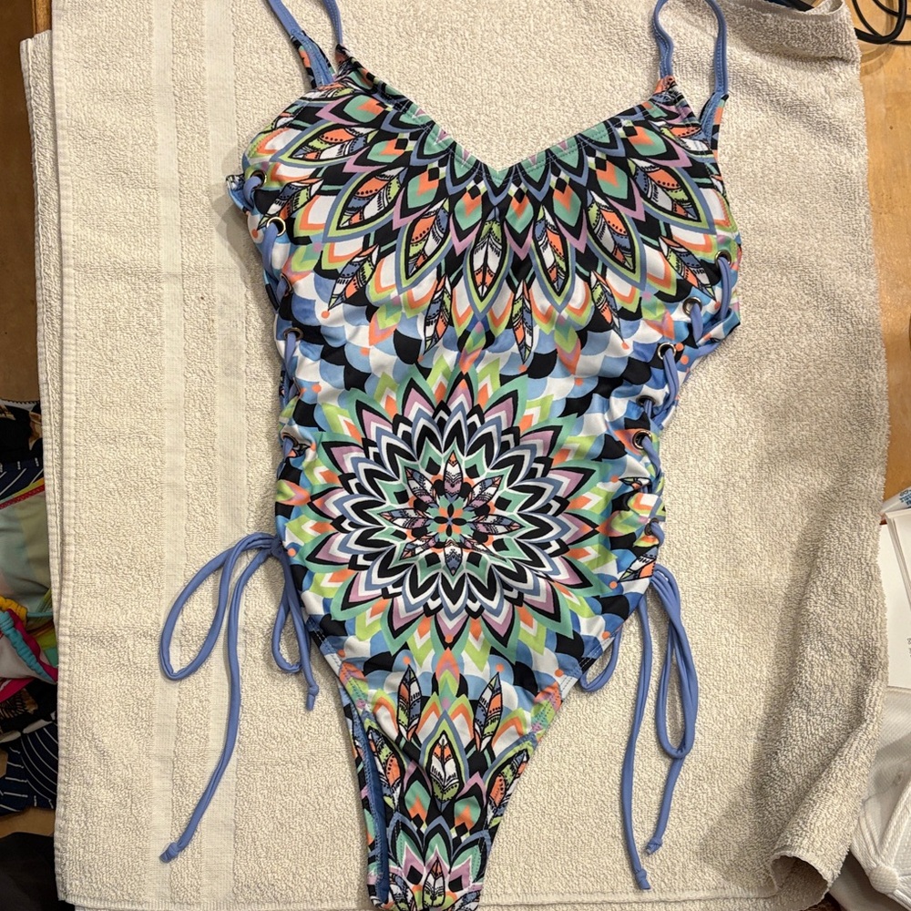 Colorful Geometric One-Piece Swimsuit